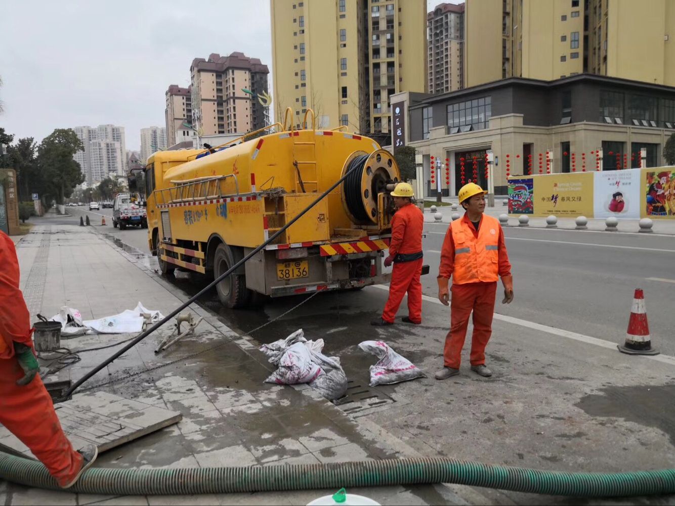 朝天排污管道清淤-管道清洗